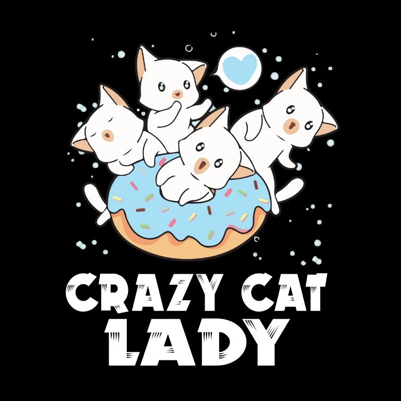 Lustiges Lady Katzen Design
