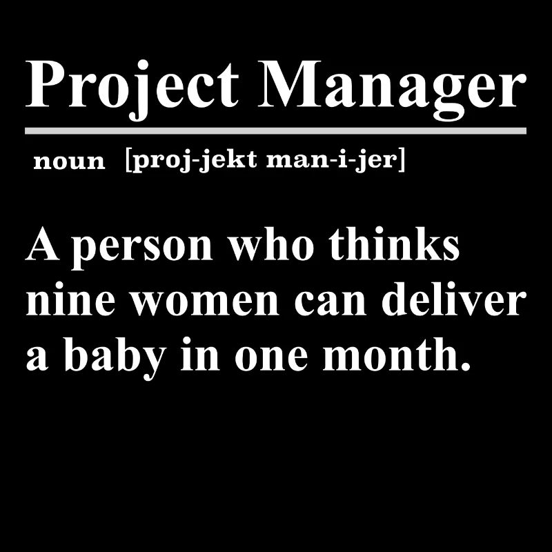 Project Manager Sarkasmus Geschenk Projektleiter