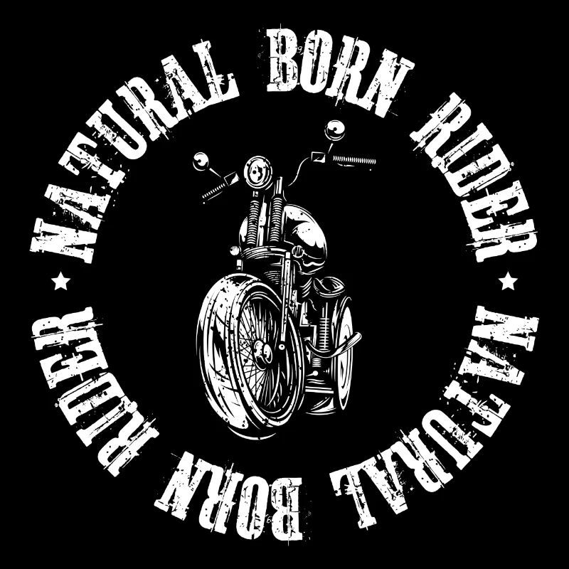 Motorcycle Biker Saying Born