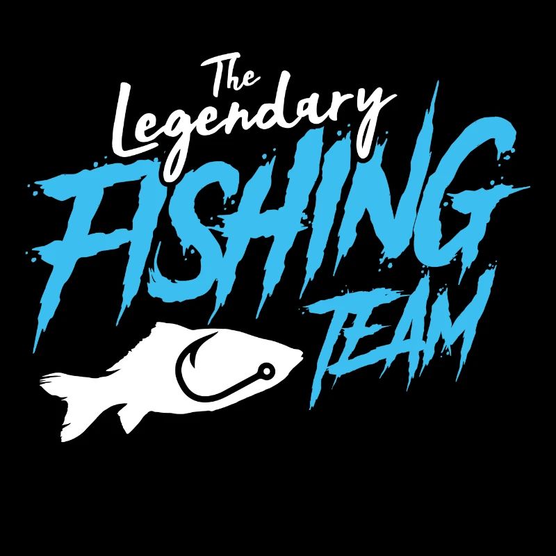 Logo de poisson équipe pêcheur pêche