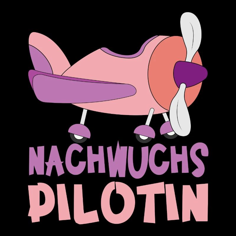Nachwuchs Co Pilot Pilotin Baby Flugzeug Mädchen