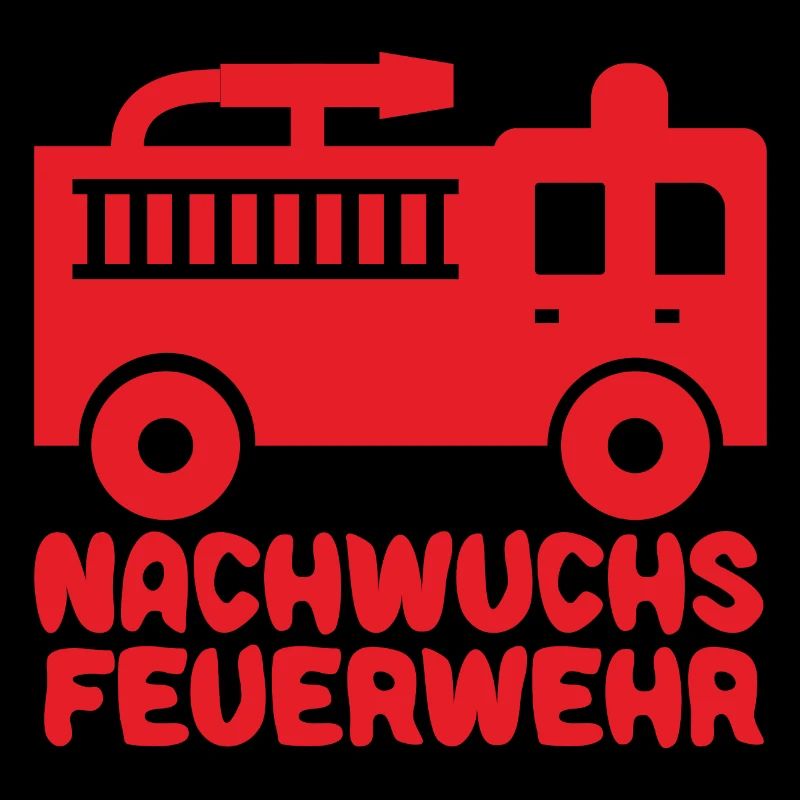 Feuerwehr mit Feuerwehrauto Baby Junge Rot