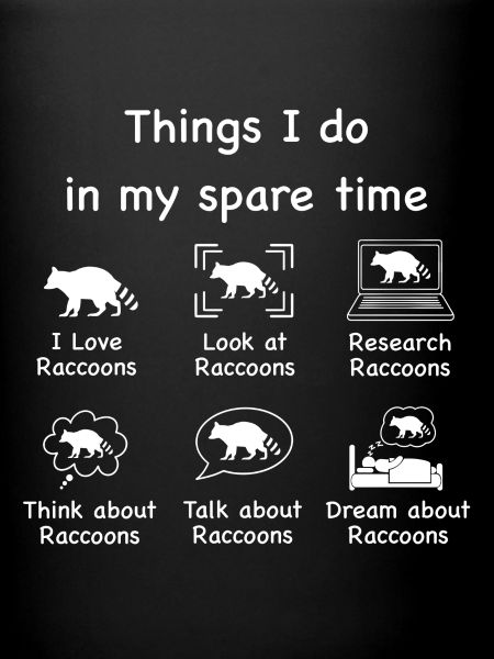 Raccoon lovers (white)
