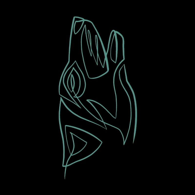 Wolf's head one line