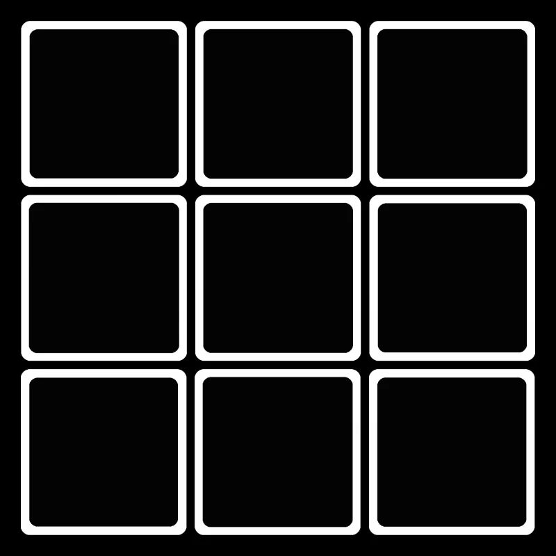 Magic Cube schwarz Horror gruselig Shirt Sticker