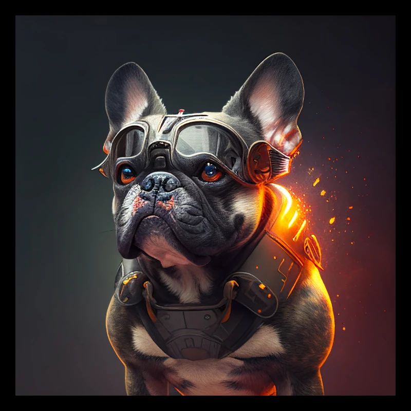 Conception de bouledogue français