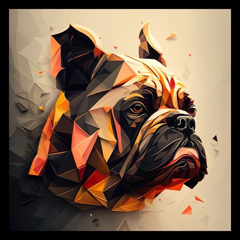 Bouledogue français, Couleurs, Polygone Design