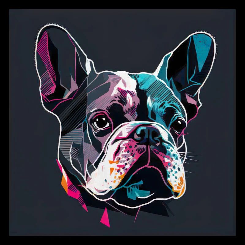 Bouledogue français, Couleurs, Polygone Design