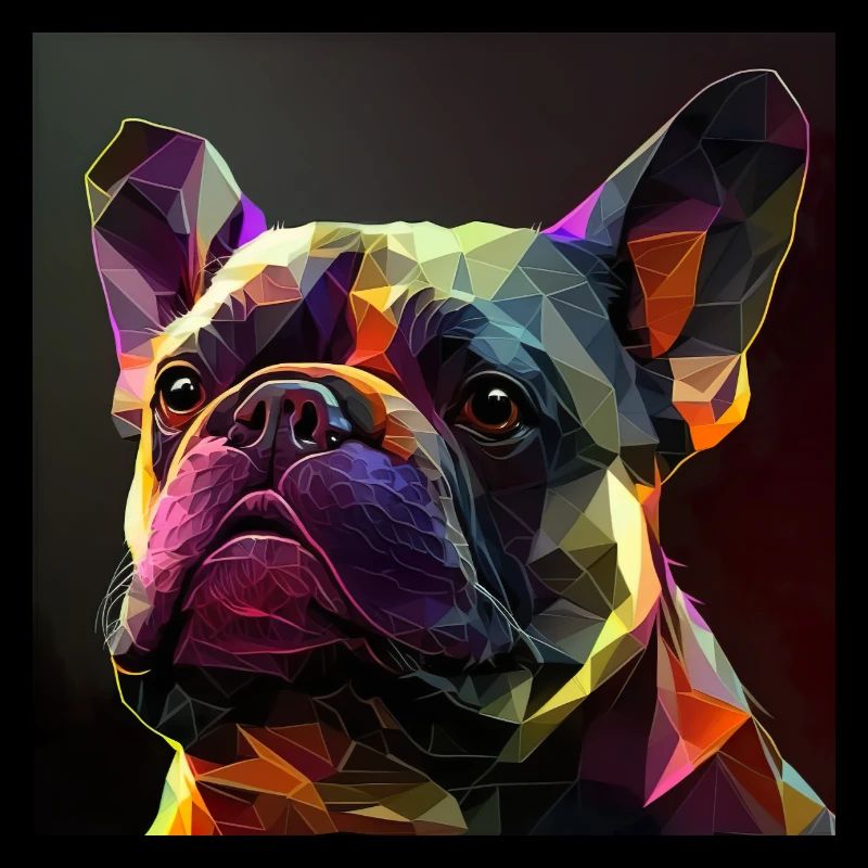 Bouledogue français, Couleurs, Polygone Design