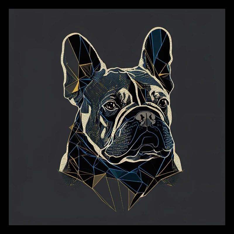Bouledogue français, Couleurs, Polygone Design