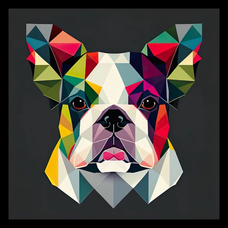 Bouledogue français, Couleurs, Polygone Design