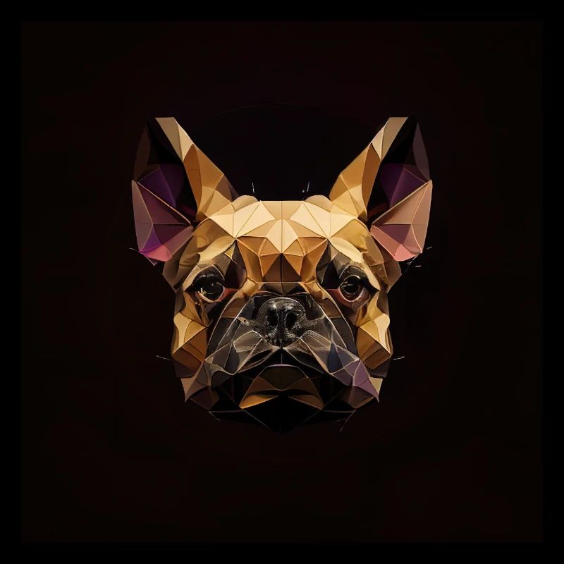 Bouledogue français, Couleurs, Polygone Design