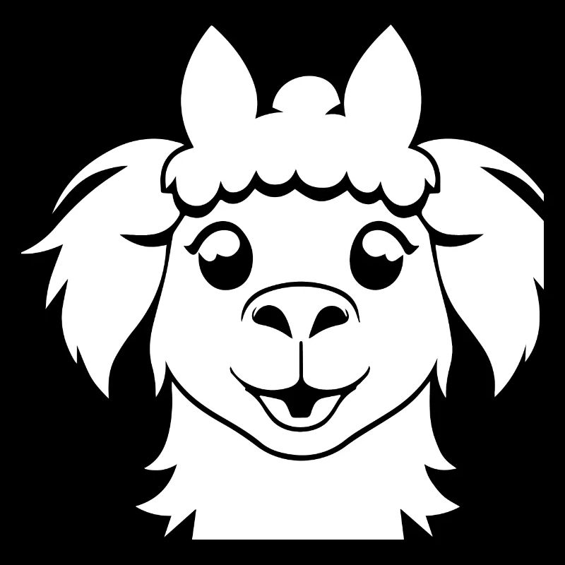 Funny Llama Silhouette Cheeky Fun Llamas
