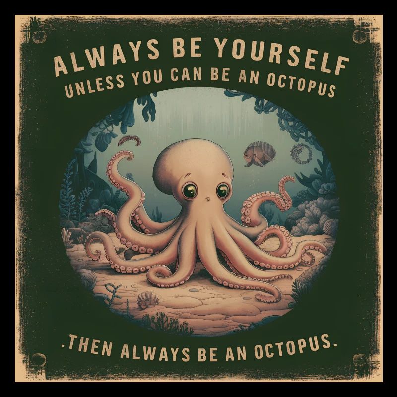 Sei Du selbst oder sei ein Oktopus Lebensweisheit