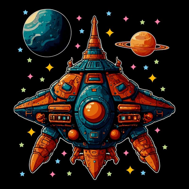 Imaginative Spaceship Flying Saucer