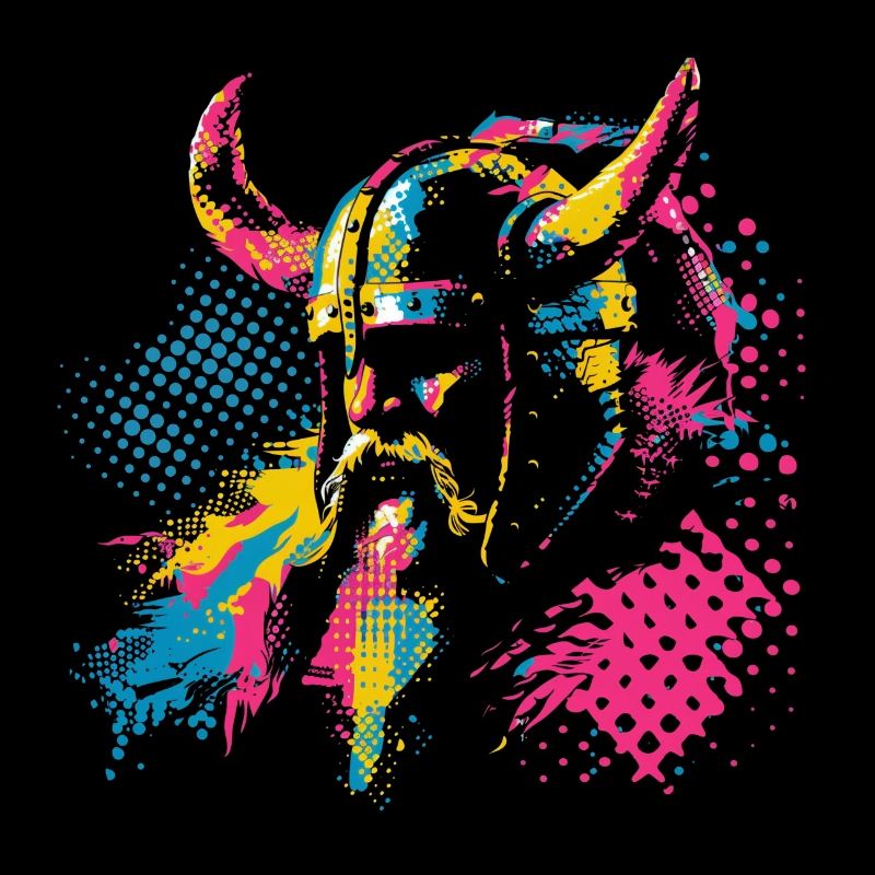 Graphique Pop Art Viking