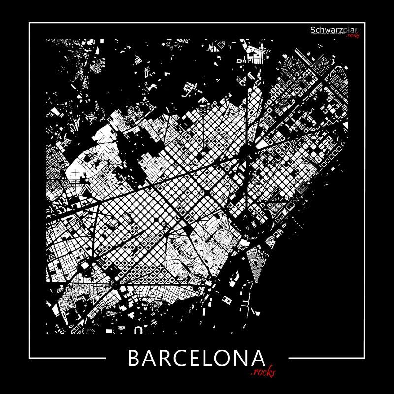 Plan noir Schéma de Barcelone