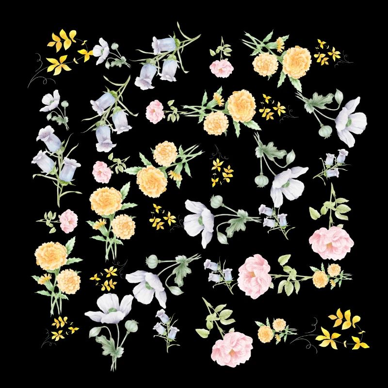 Fleurs d'aquarelle Vintage