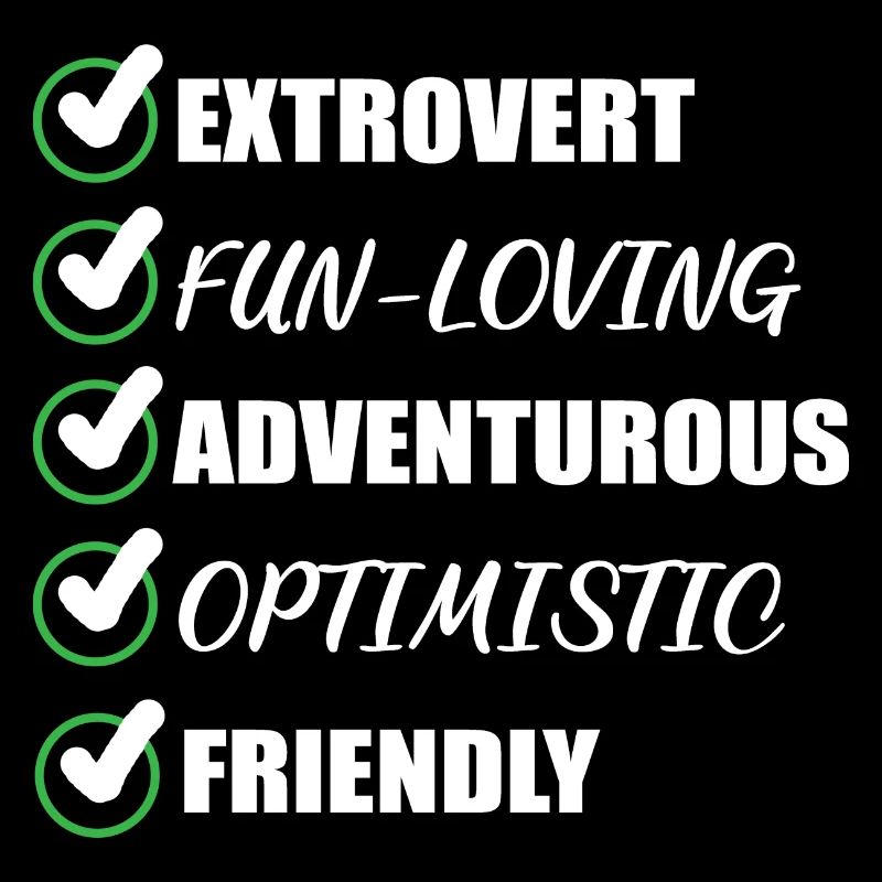 Extrovert funny adventurous person Geschen