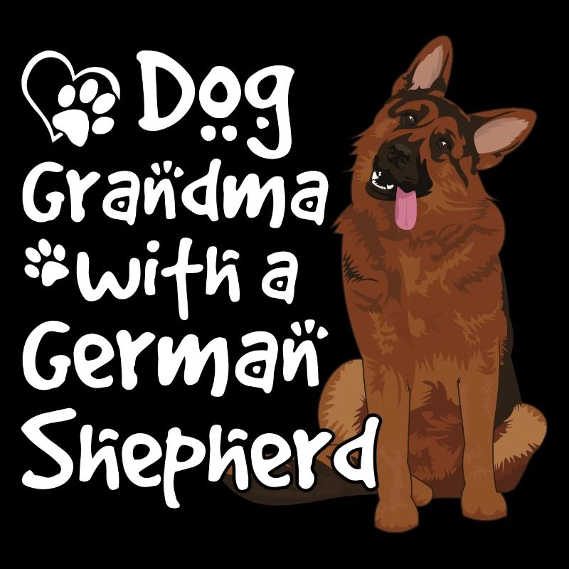 Hund Oma Mit Deutschem Schäferhund Lustige