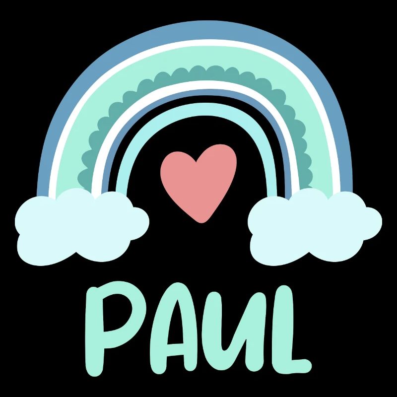 Paul Name Regenbogen Baby
