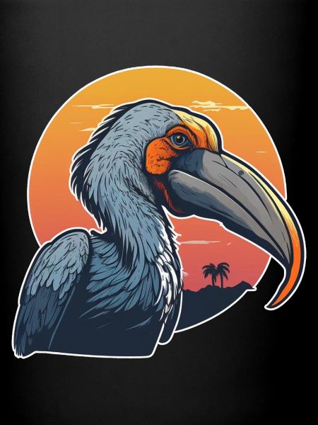 Shoebill sunset