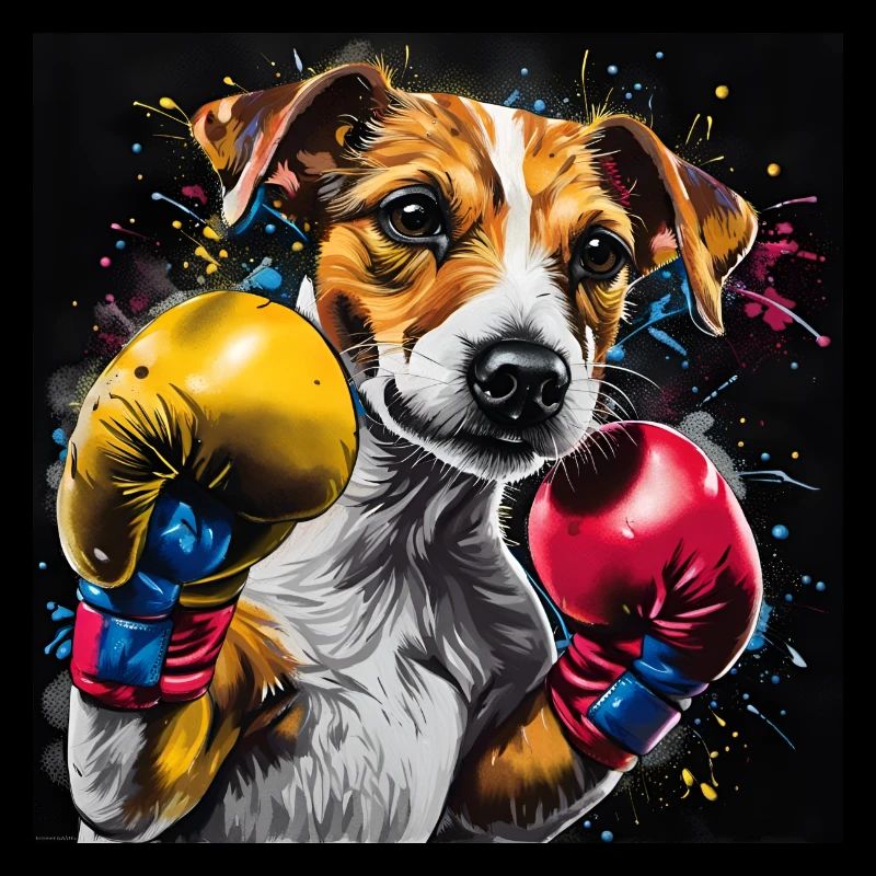 Jack Russell Terrier Portrait de boxe