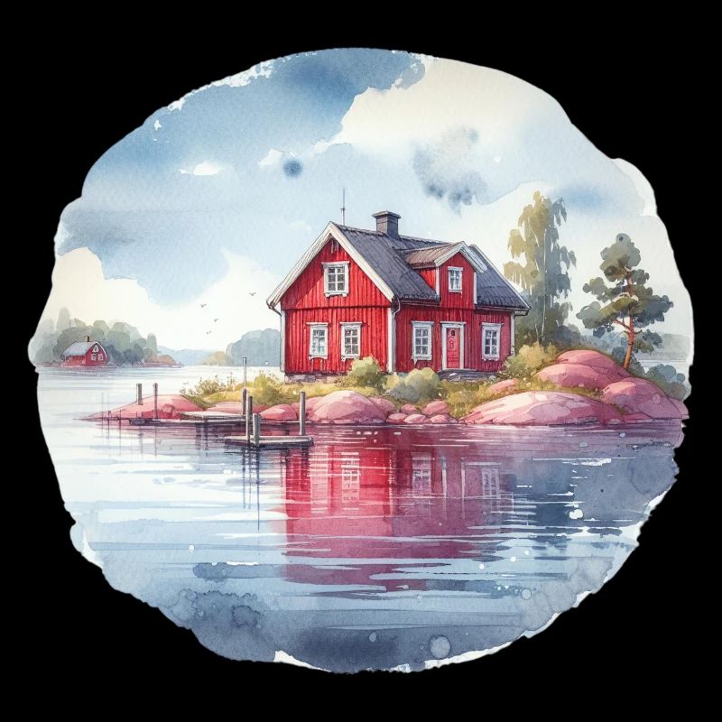 Maison suédoise cadeau de vacances maison suédoise