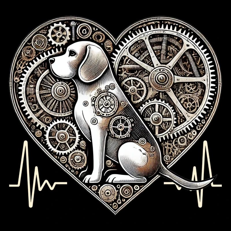Beagle Herzschlag Steampunk