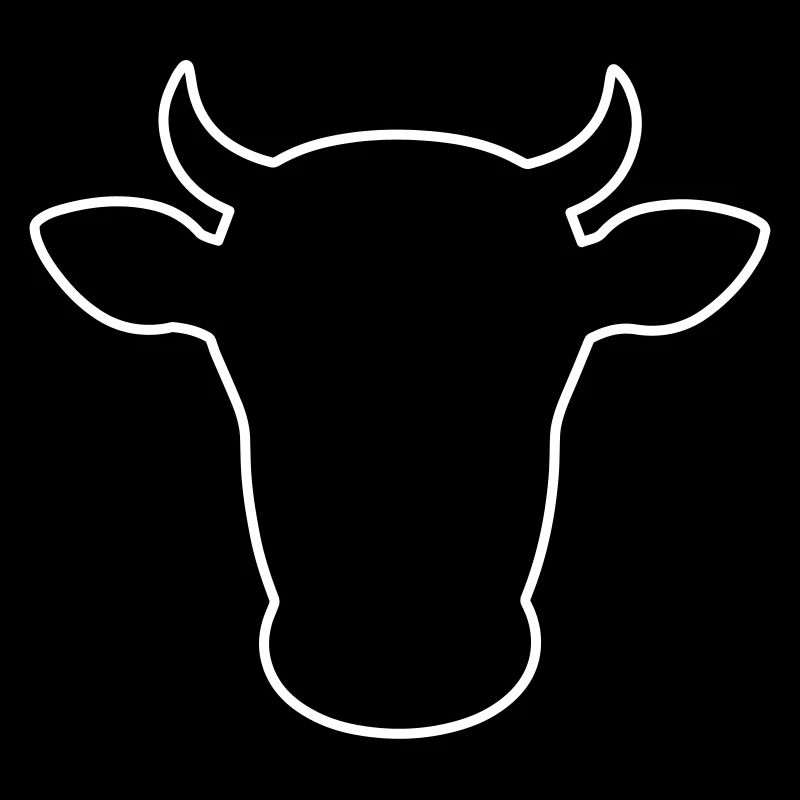 Kuh Kopf Cow Symbol