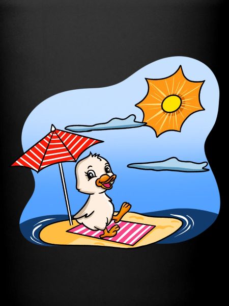 Duck Sunbathing