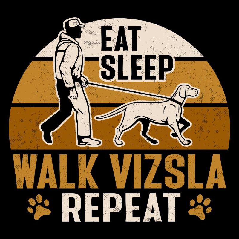 Vizsla manger dormir marcher Vizsla répéter