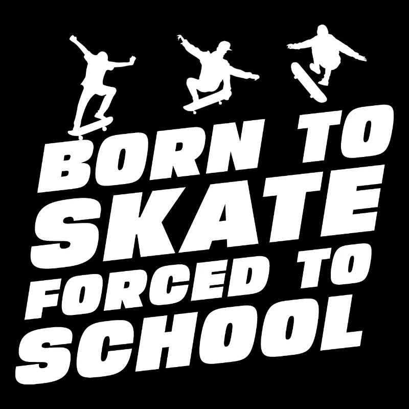 Drôle de slogan de skateboard