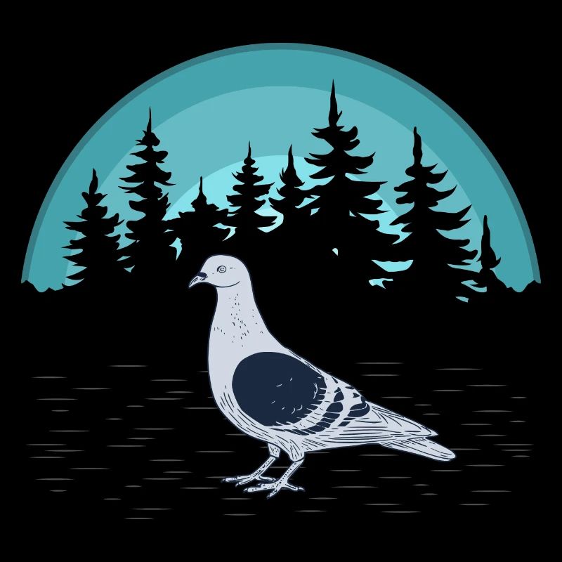 Pigeon pigeon dans la forêt