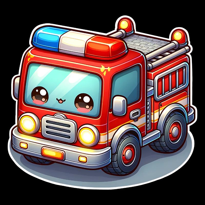 Fire Brigade With Face Kids