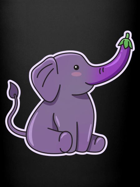 conception d’aubergine éléphant pour