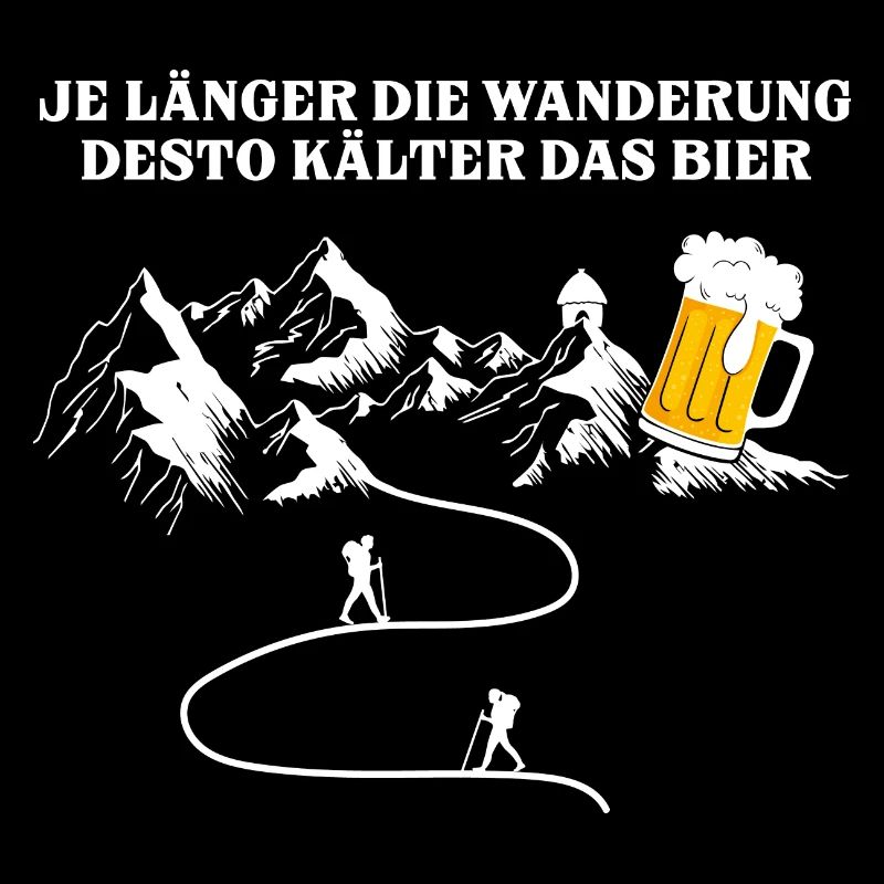 Je länger die Wanderung desto kälter das Bier