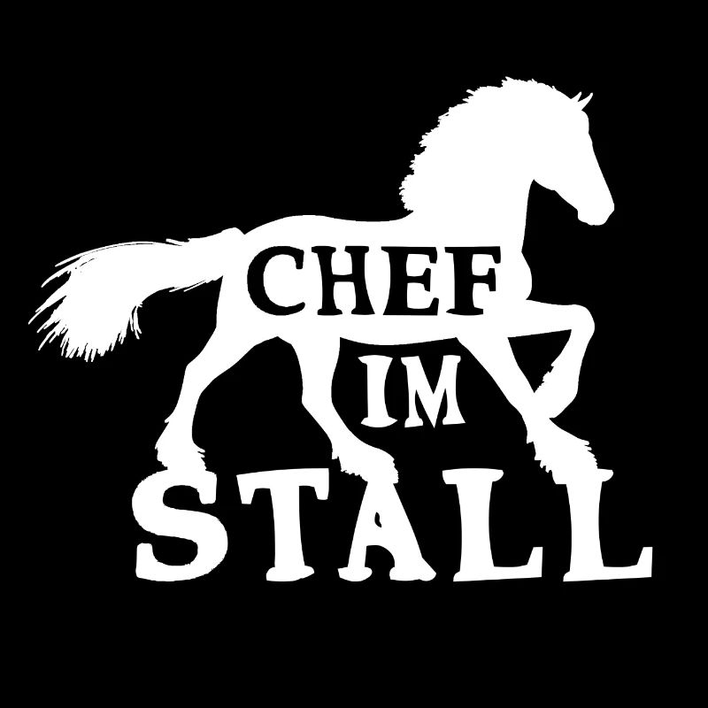 Chef im Stall Pferd