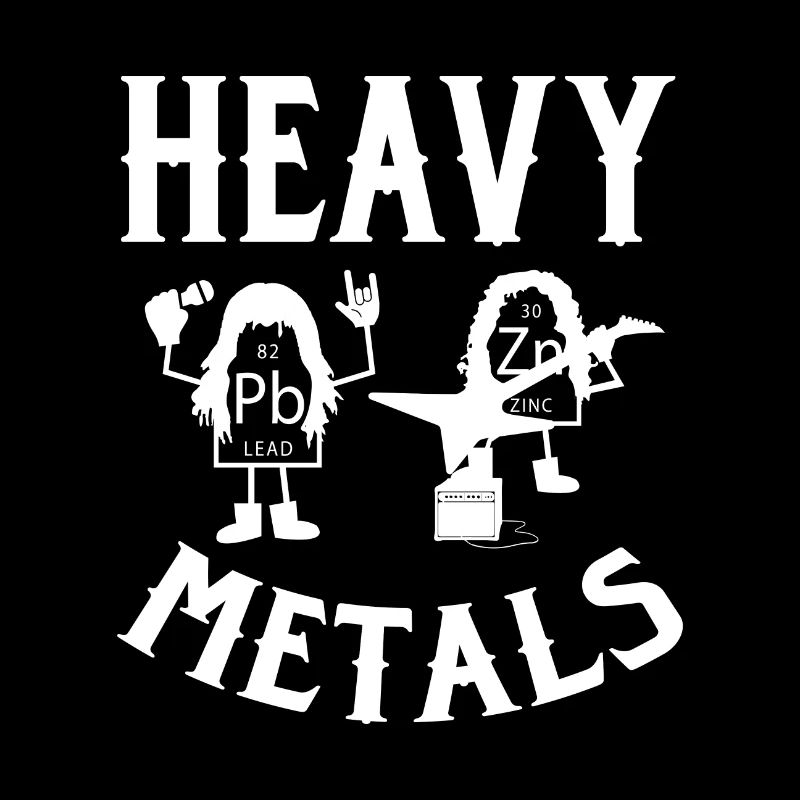 Heavy Metals Schwermetalle Elemente Geschenk