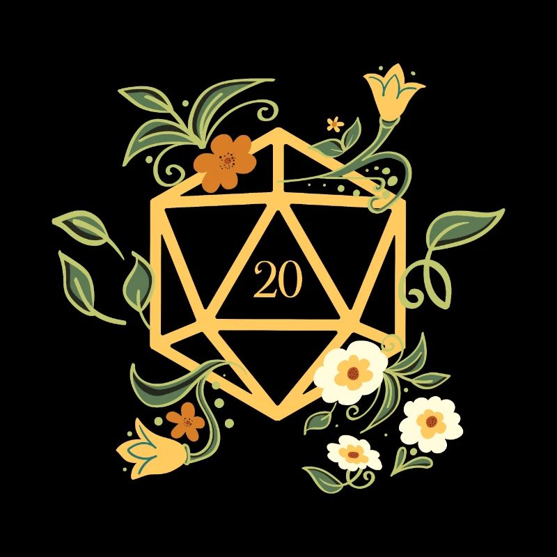 Polyédrique D20 Dés Plante RPG de table