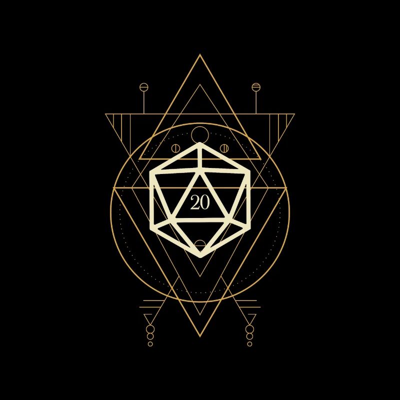 Esoteric Polyhedral D20 Dice Tabletop Rogue