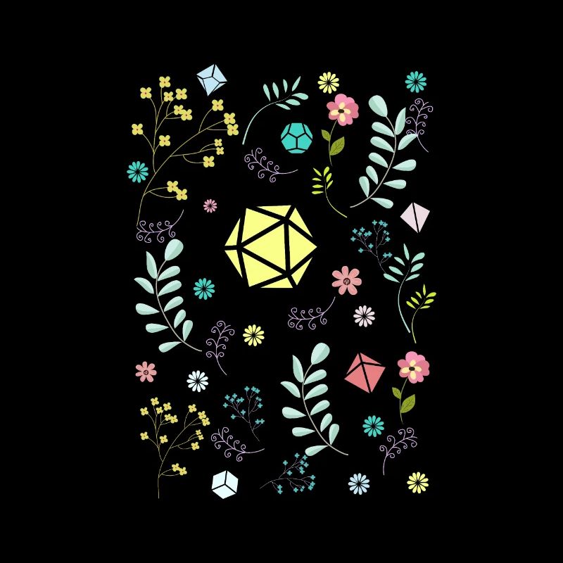 Druides Polyédriques Ensemble de dés Floral