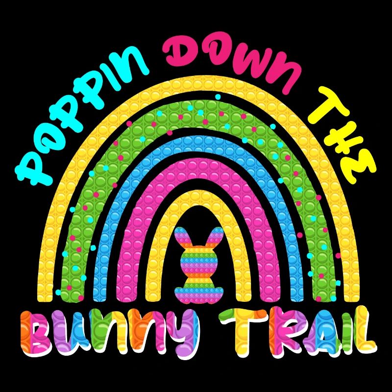Poppin Down The Rabbit Trail Rabbit Pop It Rainbow