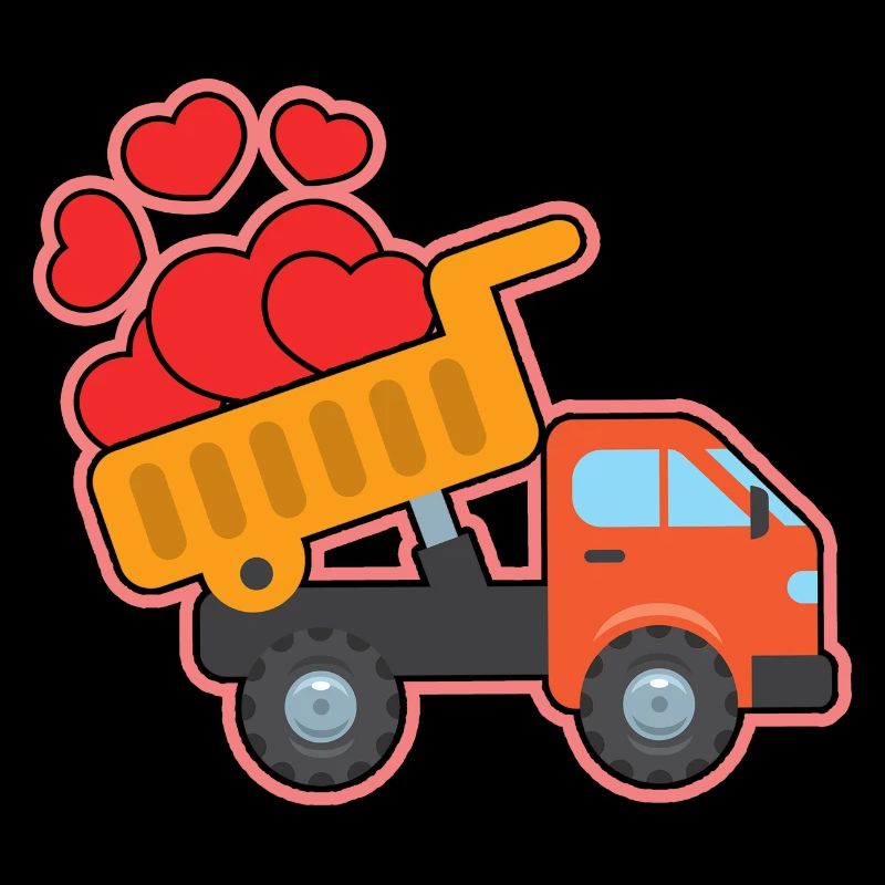 Excavatrice Chantier de construction Ouvrier de la construction Construction Coeur I Cadeau