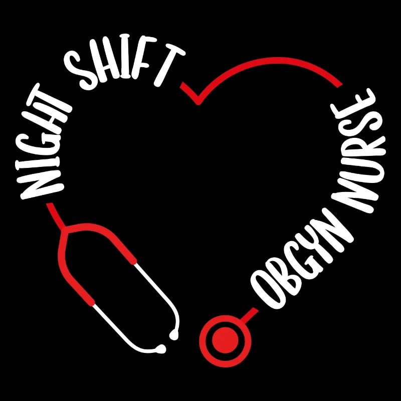Infirmière obstétricale de nuit Stéthoscope Soins infirmiers