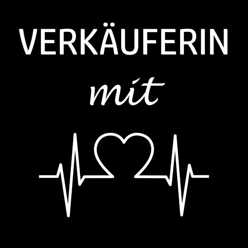 Verkäuferin mit Herz