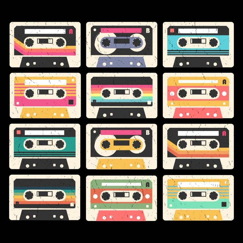80s 90s Cassette Mixtape Retro Funny