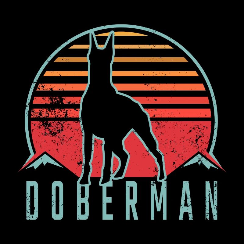 Doberman Retro Design