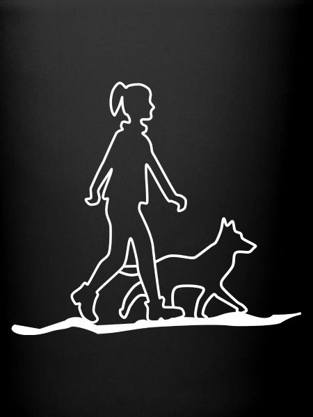 Femme avec chien