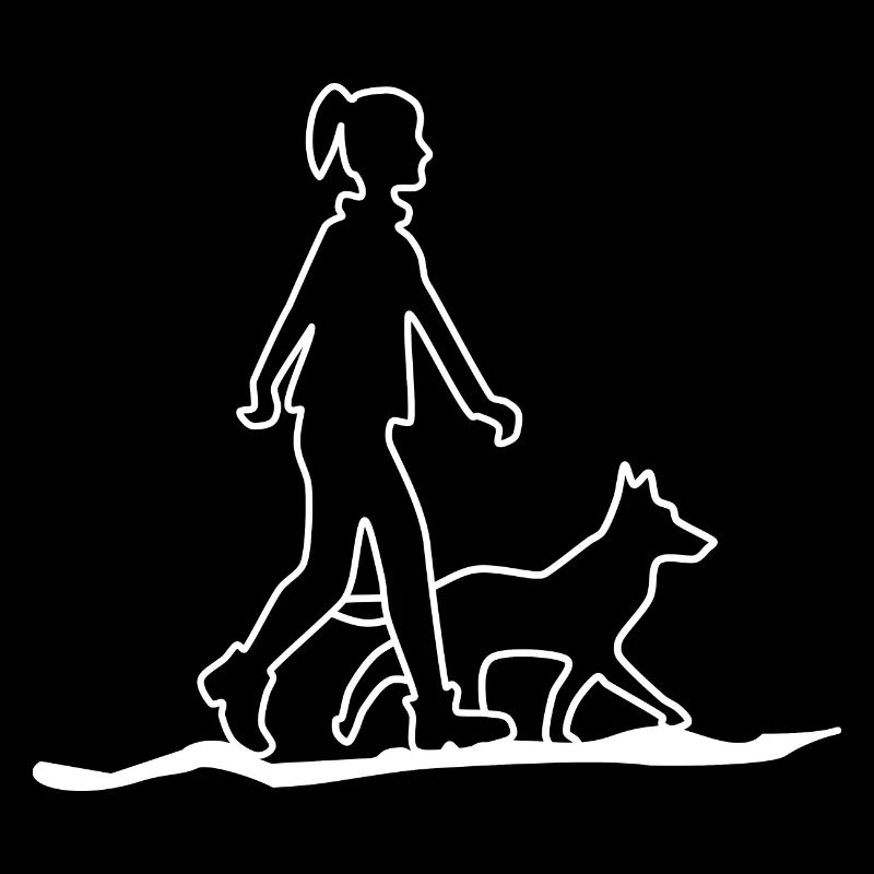 Frau mit Hund
